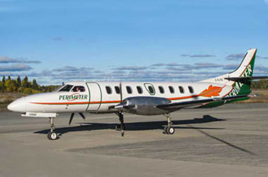 Perimeter Airlines charter services based in Winnipeg Manitoba for flights to the USA