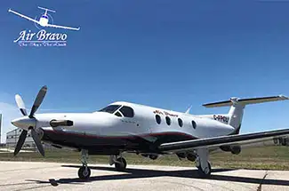 Air Bravo Pilatus PC-12 charter aircraft