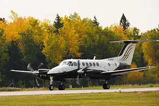 Superior Airways charter aircraft serving Red Lake, Ontario