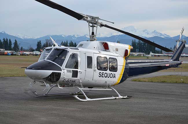 Sequoia Helicopters Ltd Abbotsford BC helicopter charter fleet photo
